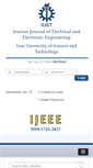 Mobile Screenshot of ijeee.iust.ac.ir